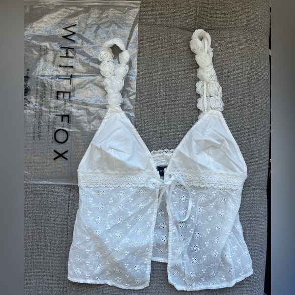 White Fox Lacy Shirt - Picture 2 of 3